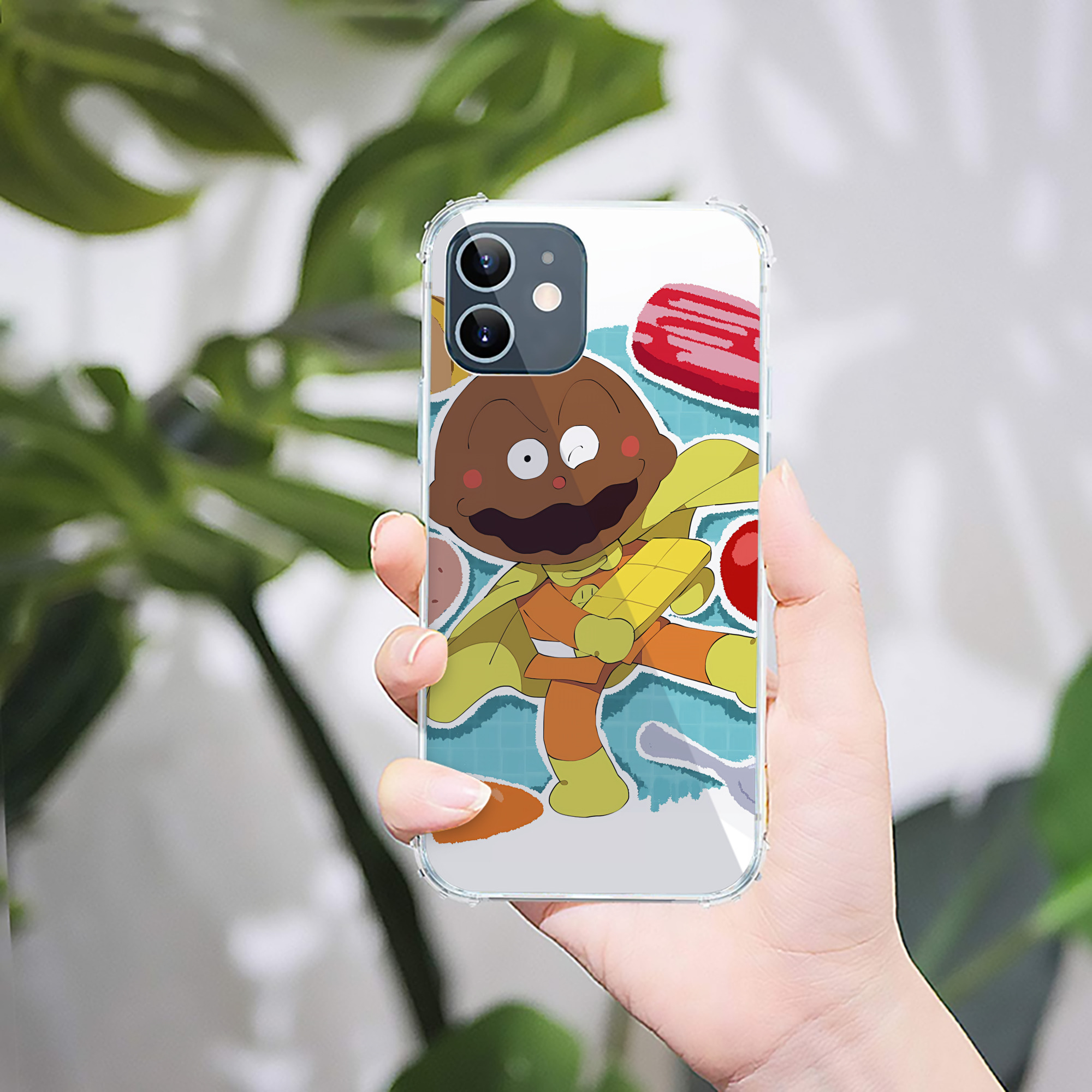 （画像用） アンパンマン Anpanman 【iPhone 12シリーズ対応】透明スマホケース（クリアソフトケース）